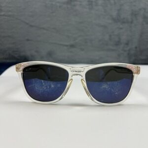 Oakley Frogskin 0708 Polished Clear w/Prizm Sapphire Lenses